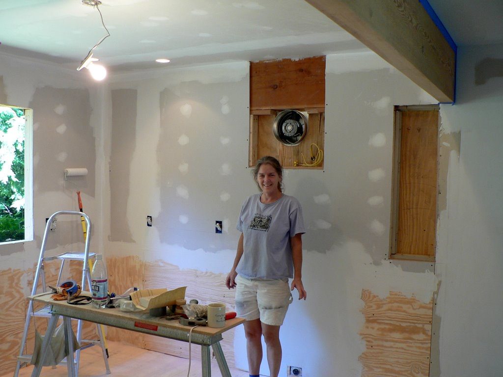 General contractor mid-renovation inside a home